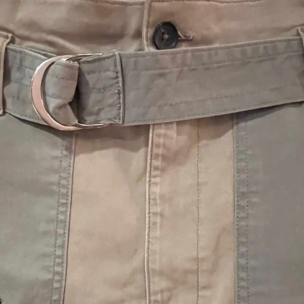FRAME Paperbag High-Rise‎ Raw Hem Stretch Cotton Mini Skirt Cargo Multi Size 27 - Picture 11 of 16